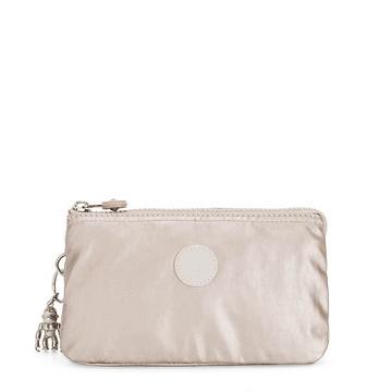 Kipling Creativity Large Metallic Pouch Taske Lyserød | DK 2084ZU